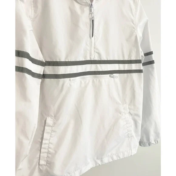 Ninth Hall Milas White & Reflective Striped Anorak Jacket - Picture 4 of 5